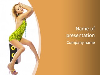 Sexual Green Sits PowerPoint Template