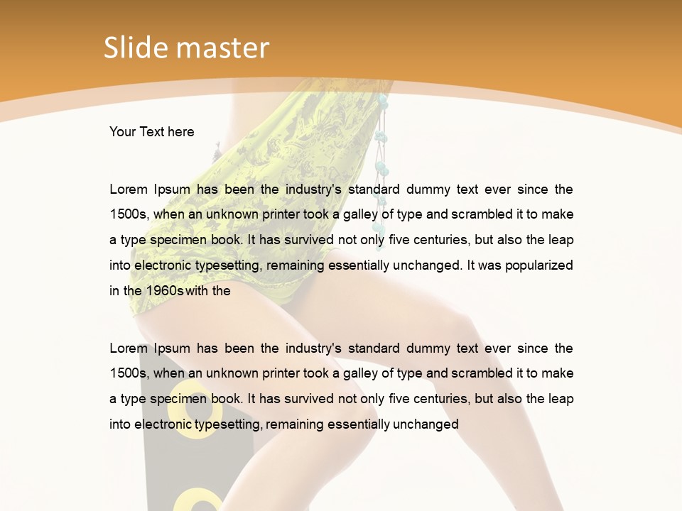 Sexual Green Sits PowerPoint Template