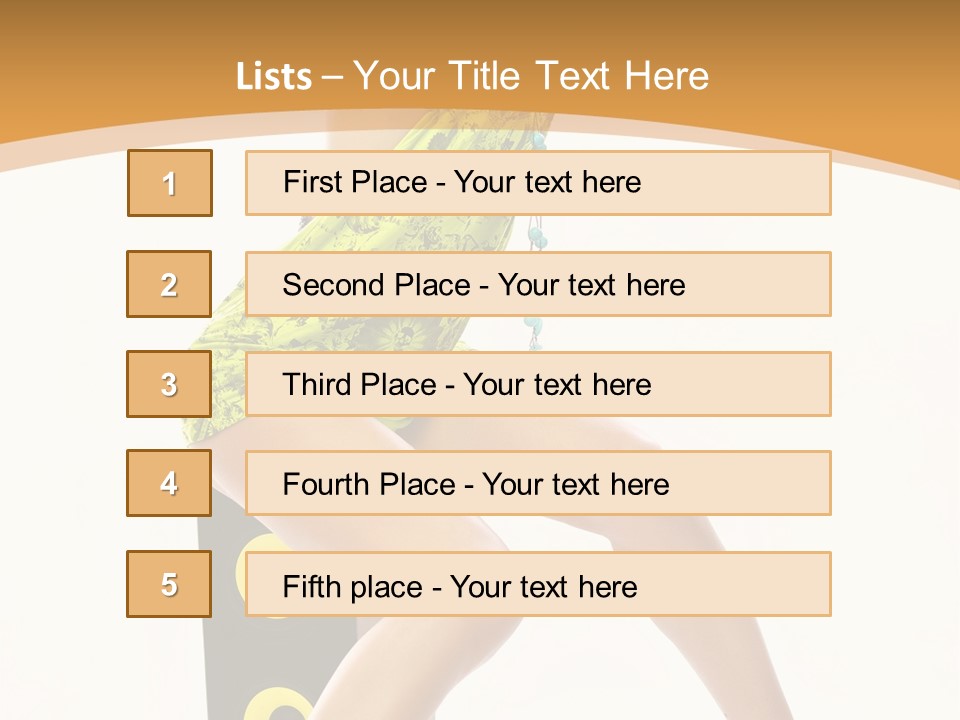 Sexual Green Sits PowerPoint Template