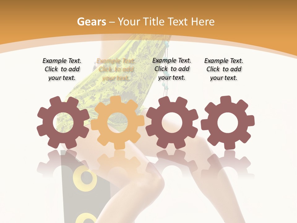 Sexual Green Sits PowerPoint Template