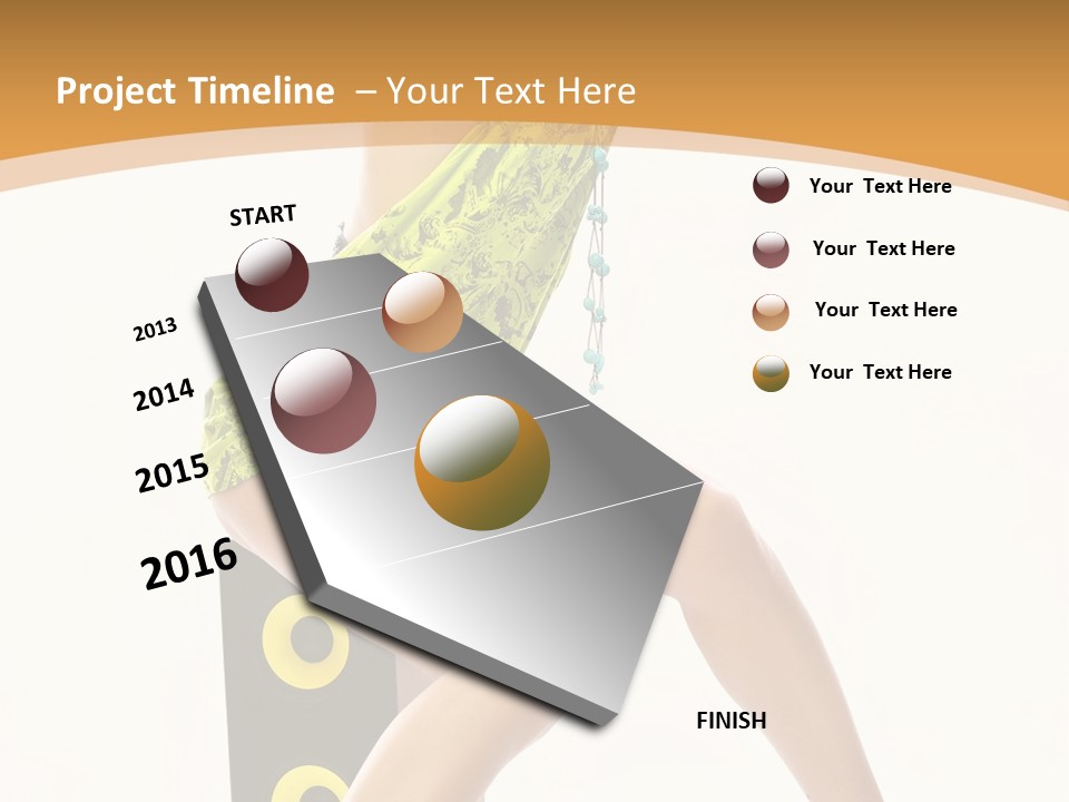 Sexual Green Sits PowerPoint Template