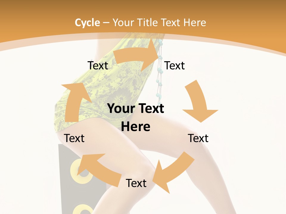Sexual Green Sits PowerPoint Template