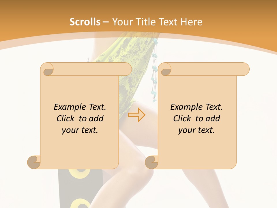 Sexual Green Sits PowerPoint Template