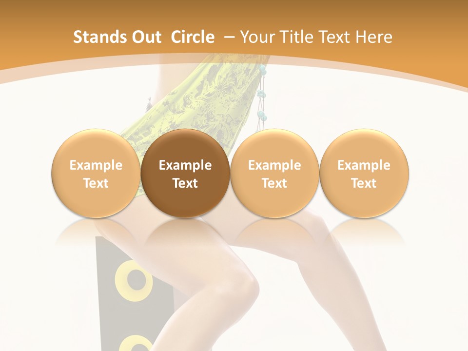 Sexual Green Sits PowerPoint Template