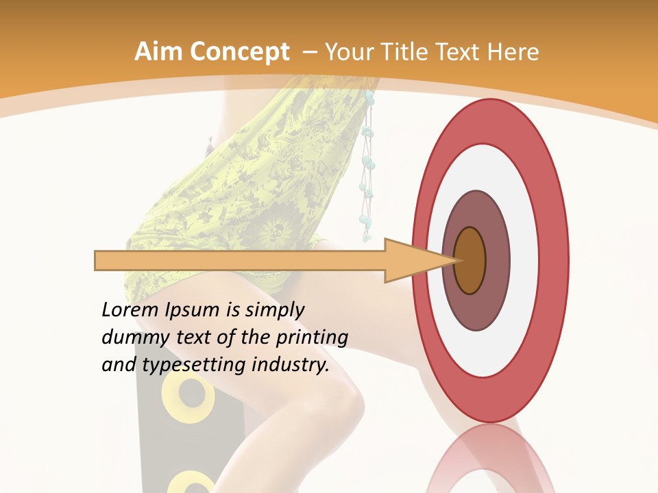 Sexual Green Sits PowerPoint Template