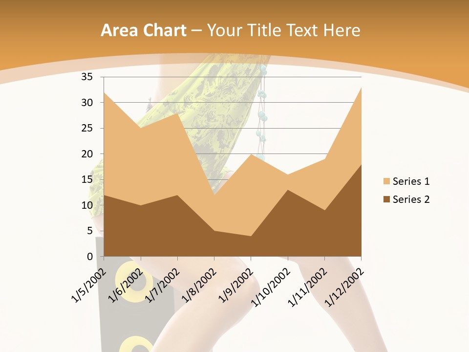 Sexual Green Sits PowerPoint Template