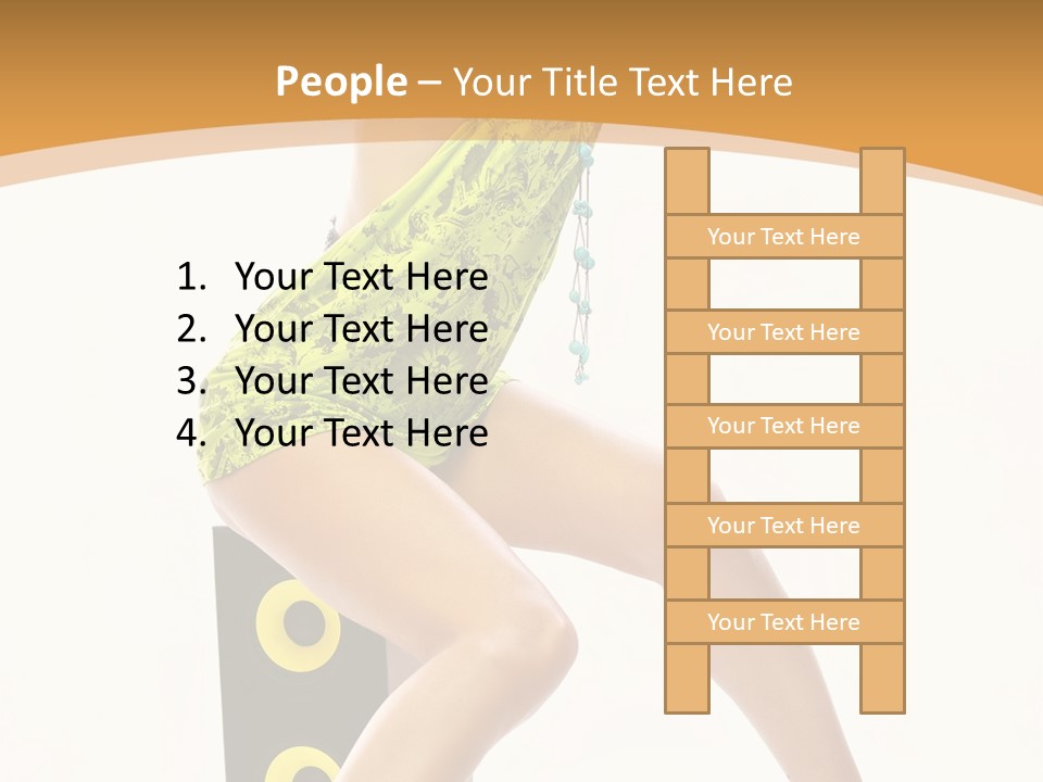 Sexual Green Sits PowerPoint Template