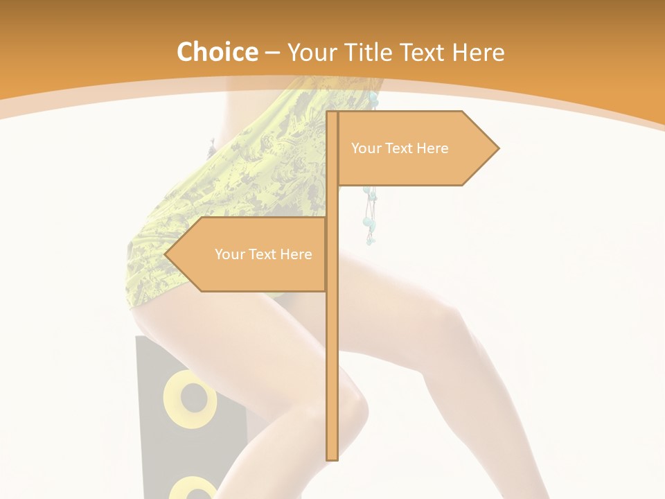 Sexual Green Sits PowerPoint Template