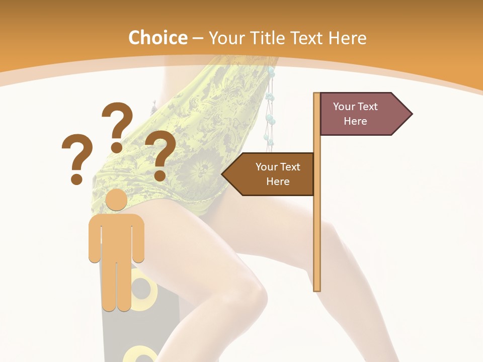 Sexual Green Sits PowerPoint Template