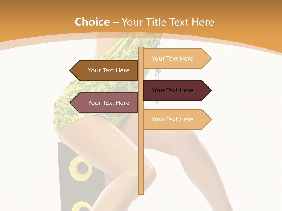 Sexual Green Sits PowerPoint Template