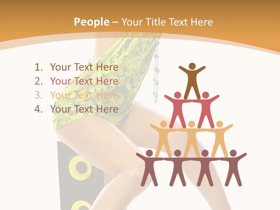 Sexual Green Sits PowerPoint Template