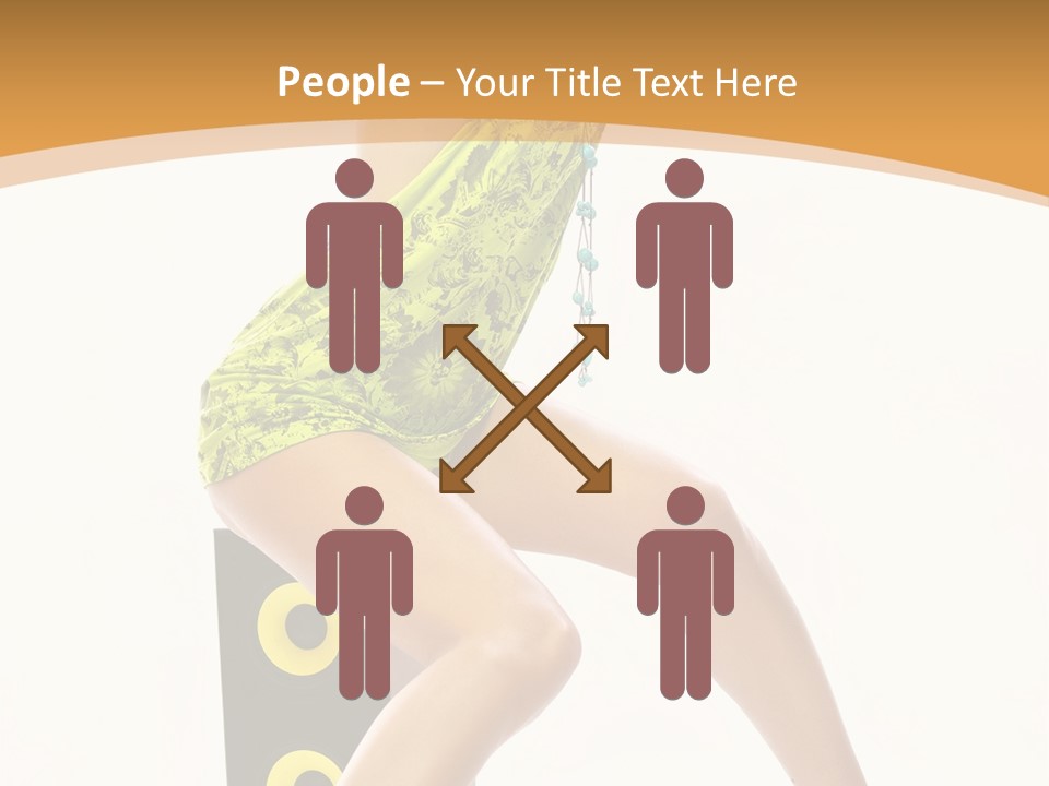 Sexual Green Sits PowerPoint Template