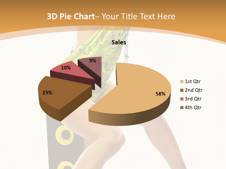 Sexual Green Sits PowerPoint Template