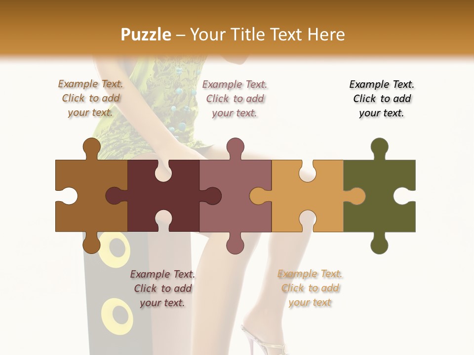 Young Face Green PowerPoint Template