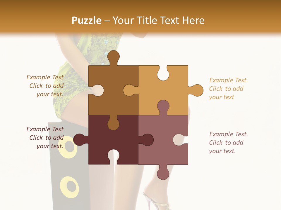 Young Face Green PowerPoint Template