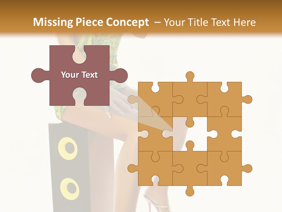 Young Face Green PowerPoint Template