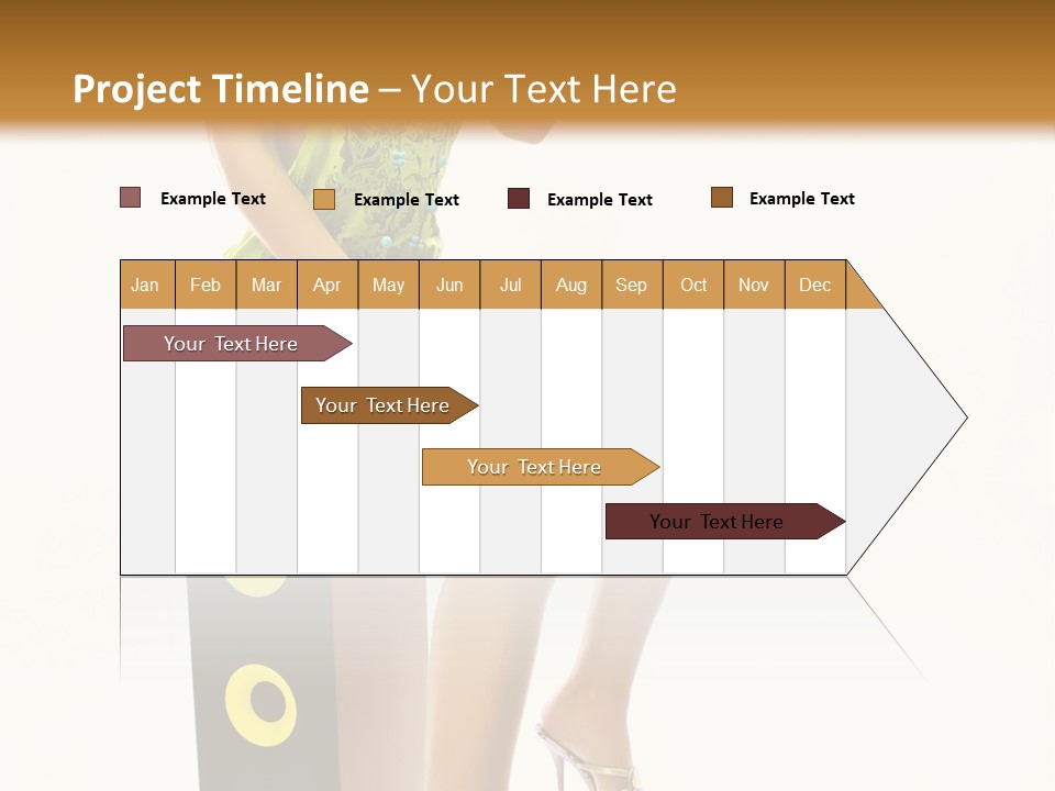 Young Face Green PowerPoint Template