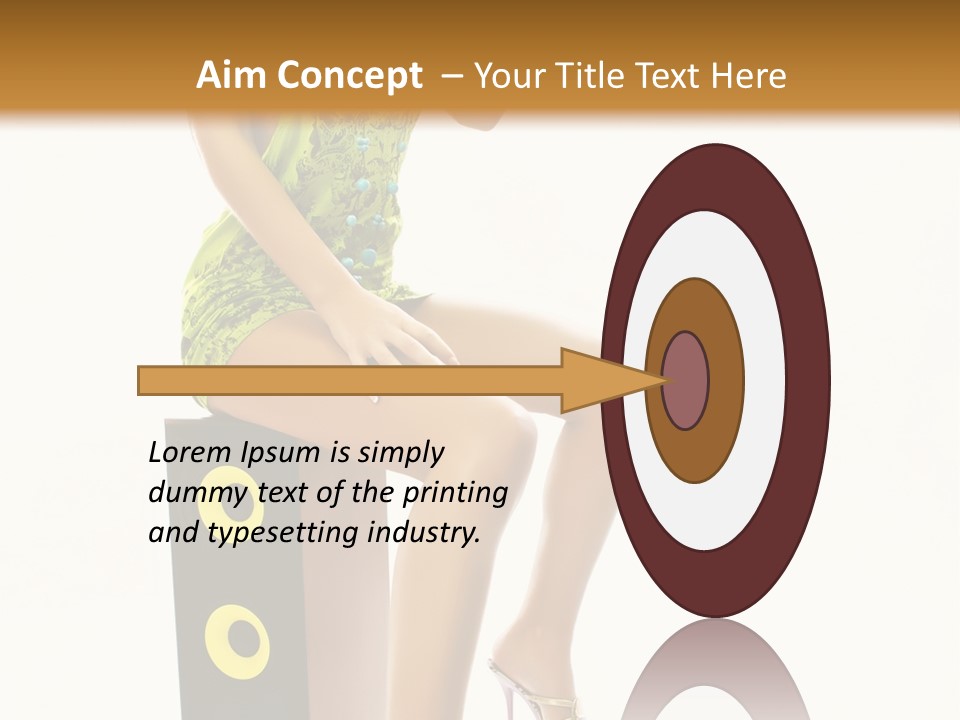 Young Face Green PowerPoint Template