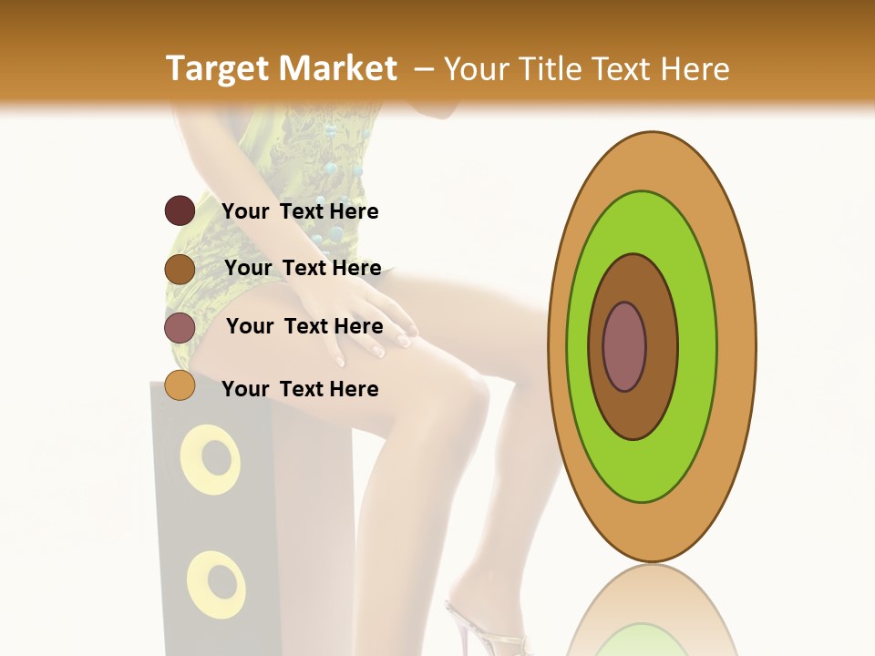 Young Face Green PowerPoint Template