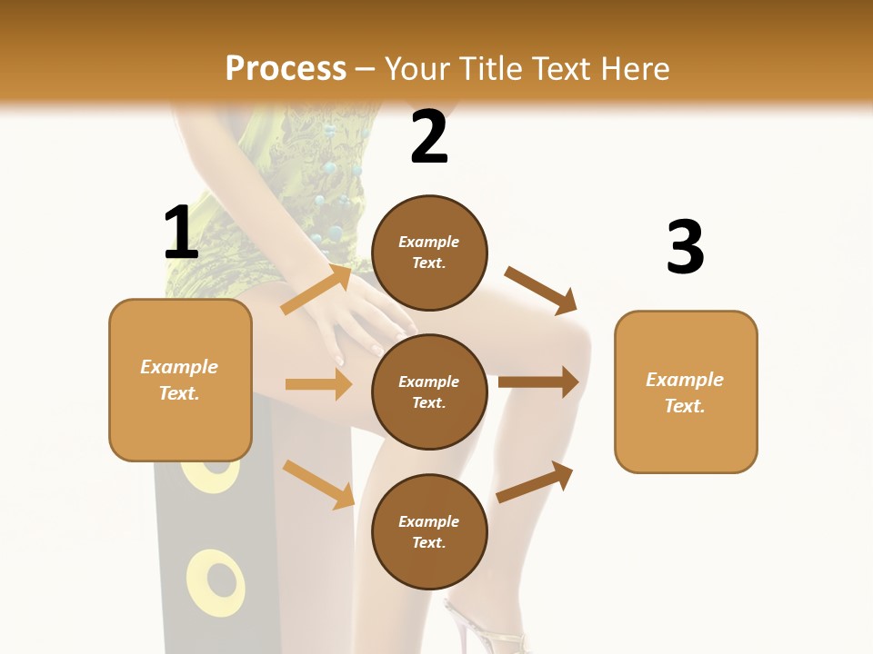 Young Face Green PowerPoint Template