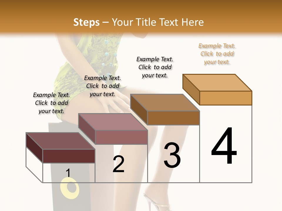 Young Face Green PowerPoint Template