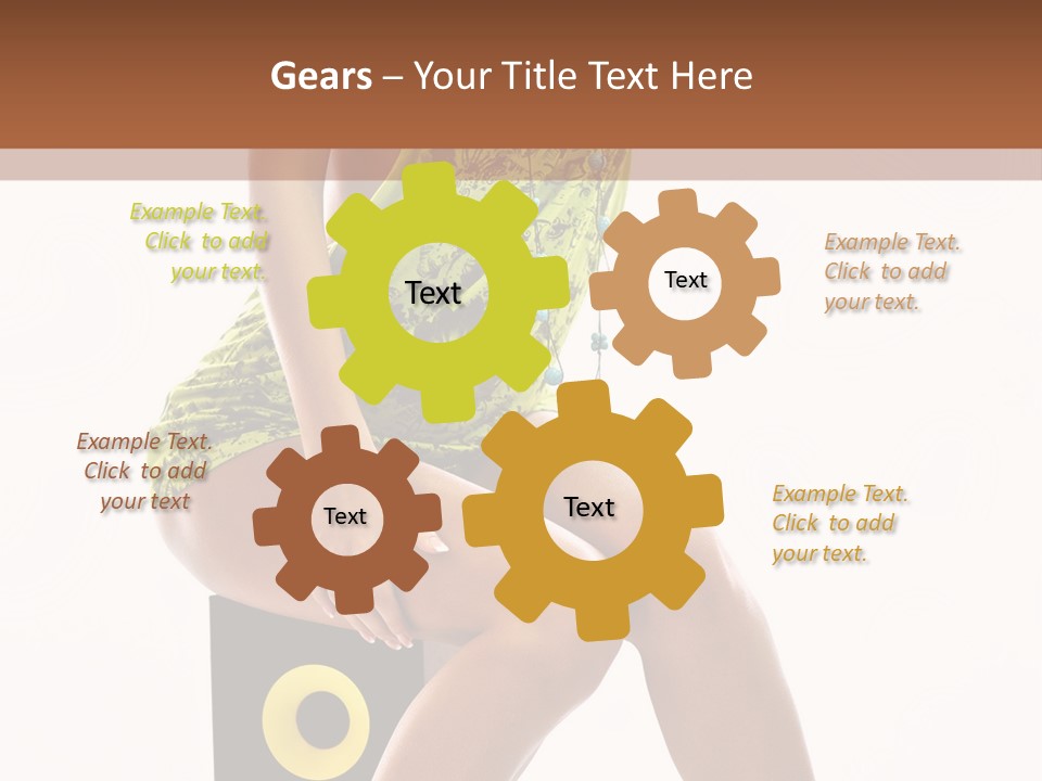 Young Model Girl PowerPoint Template