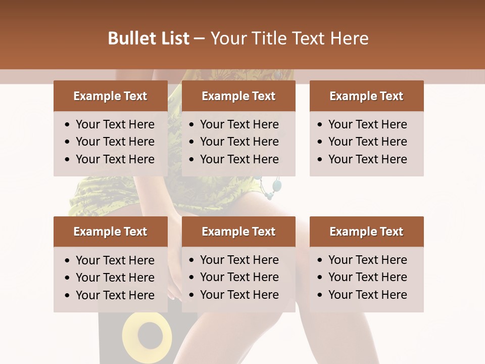 Young Model Girl PowerPoint Template