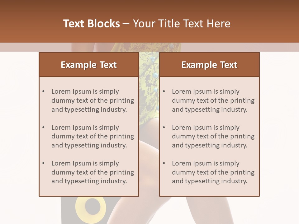 Young Model Girl PowerPoint Template