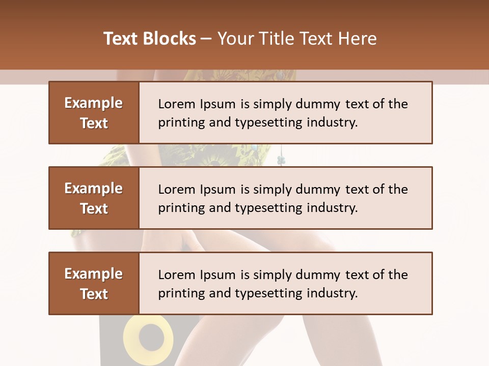 Young Model Girl PowerPoint Template