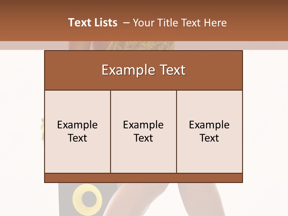 Young Model Girl PowerPoint Template