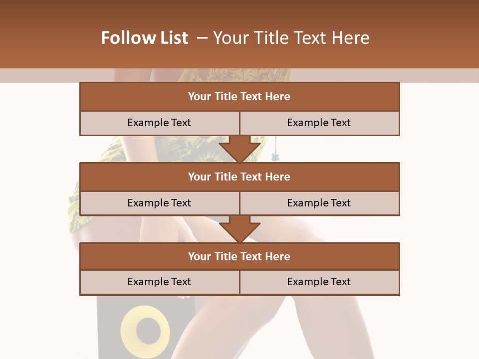 Young Model Girl PowerPoint Template