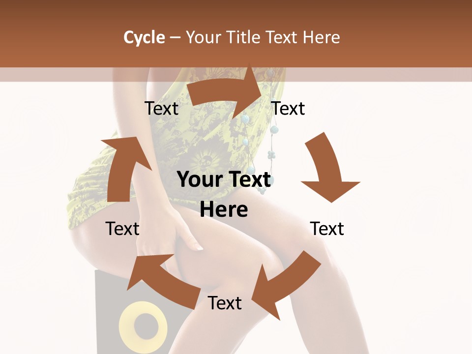 Young Model Girl PowerPoint Template