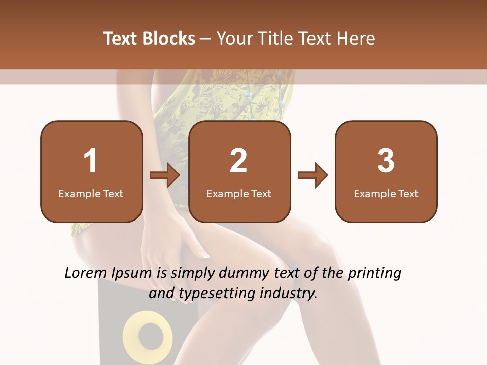 Young Model Girl PowerPoint Template