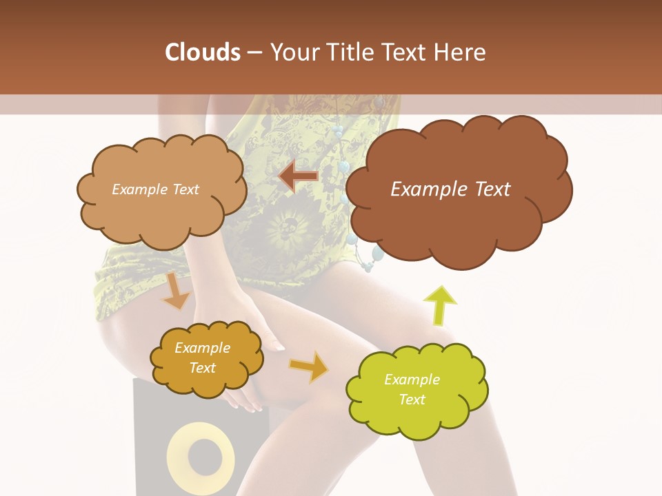 Young Model Girl PowerPoint Template