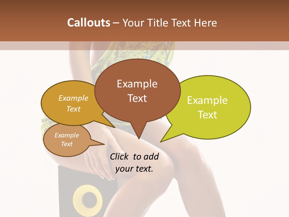 Young Model Girl PowerPoint Template