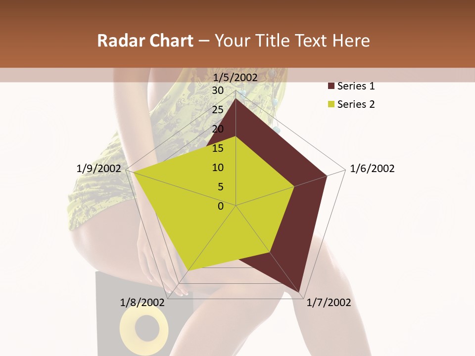 Young Model Girl PowerPoint Template