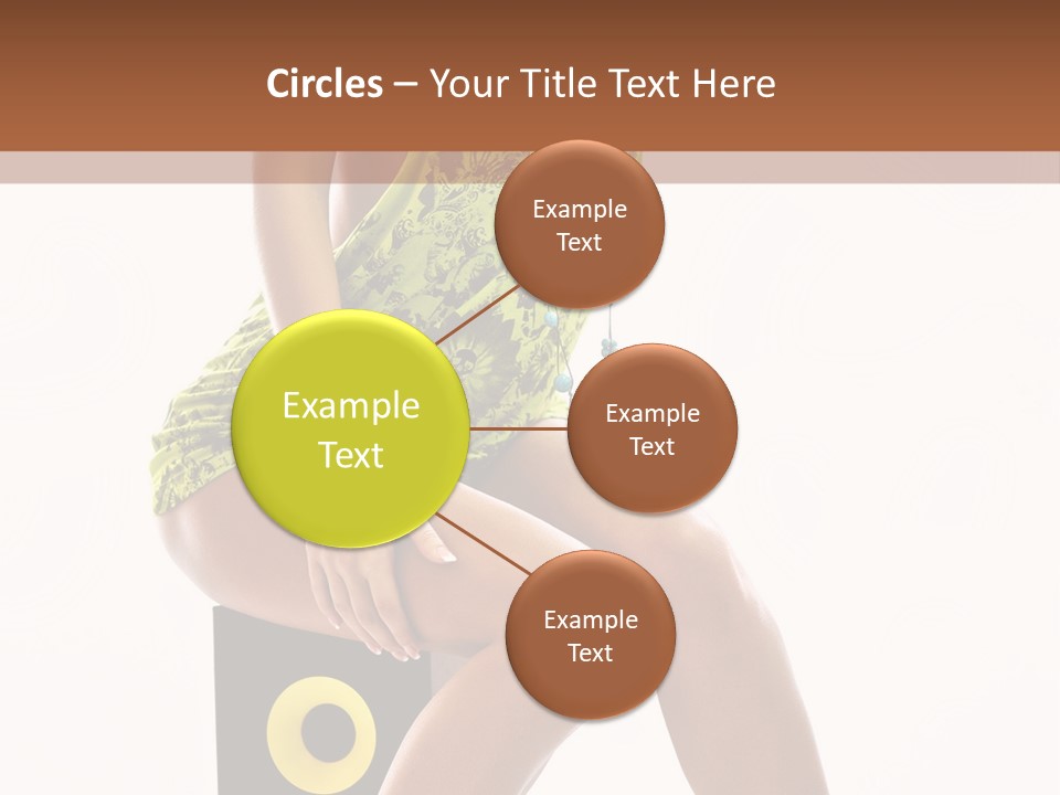 Young Model Girl PowerPoint Template