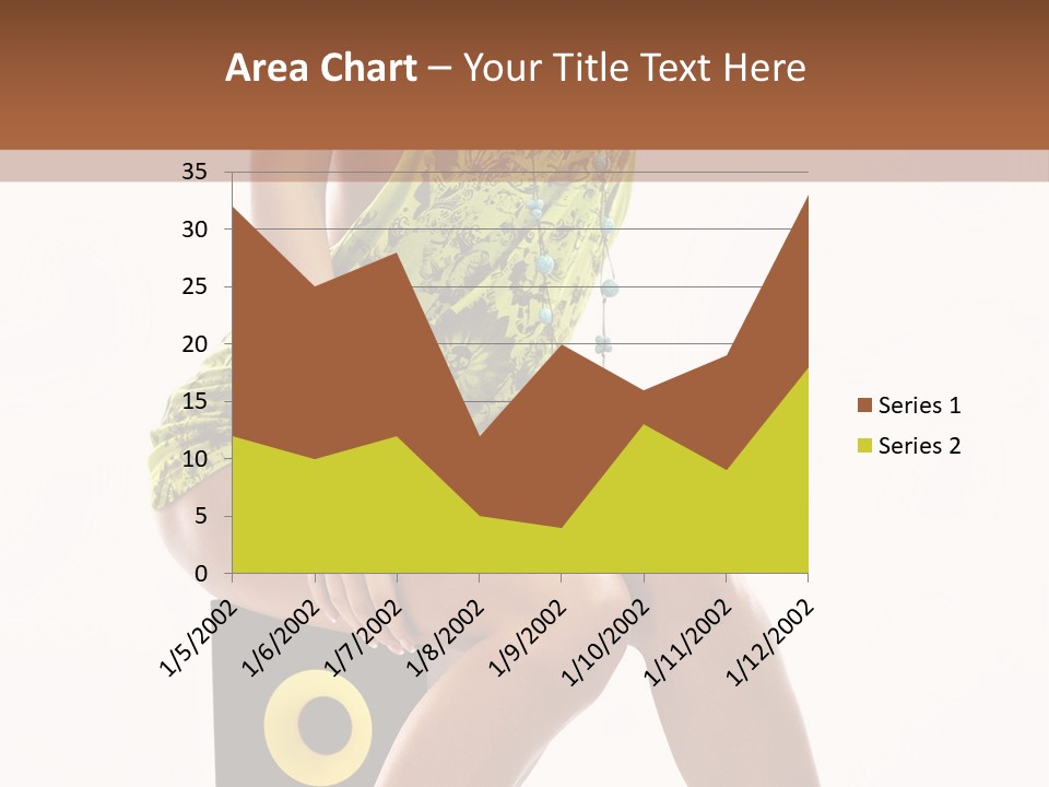 Young Model Girl PowerPoint Template