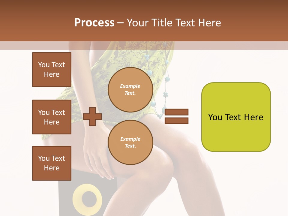 Young Model Girl PowerPoint Template