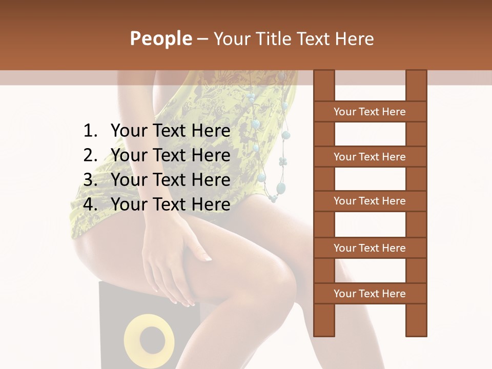 Young Model Girl PowerPoint Template