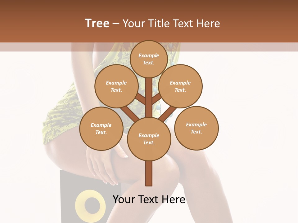 Young Model Girl PowerPoint Template