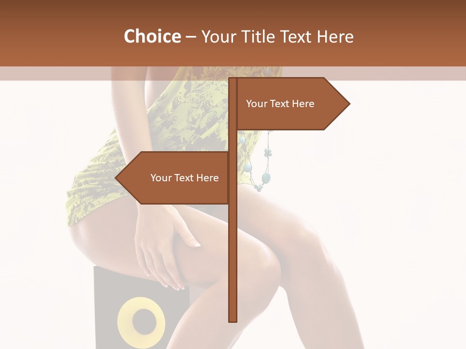 Young Model Girl PowerPoint Template