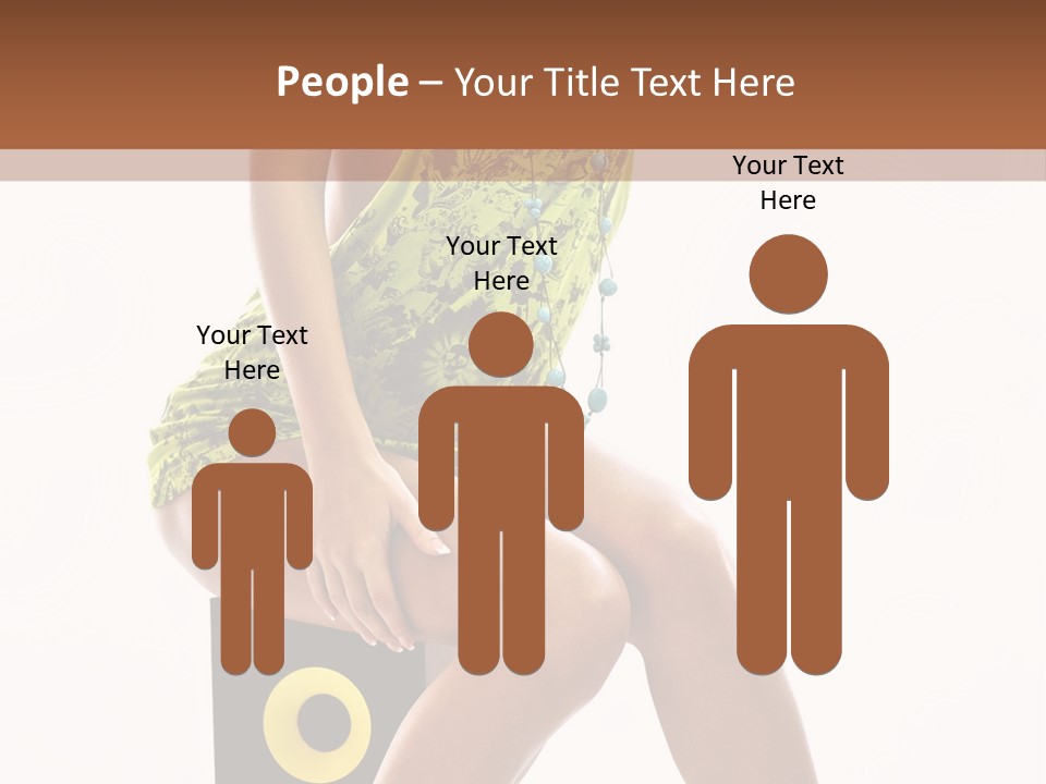 Young Model Girl PowerPoint Template