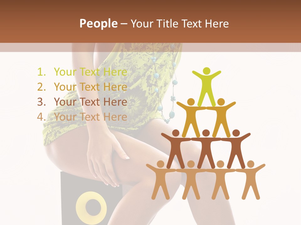 Young Model Girl PowerPoint Template