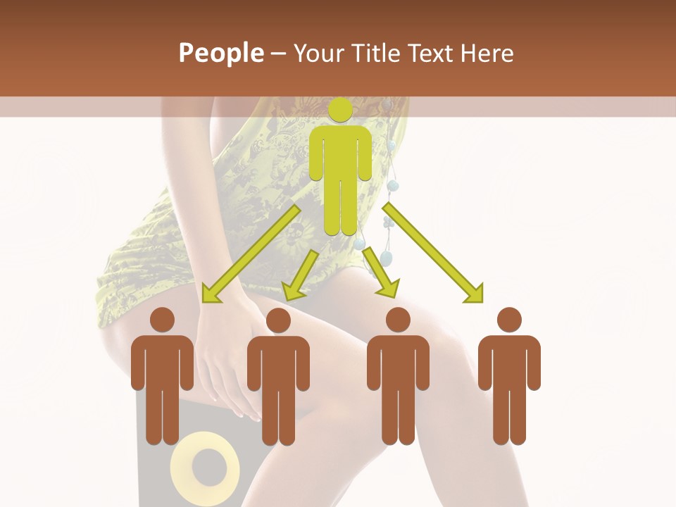 Young Model Girl PowerPoint Template