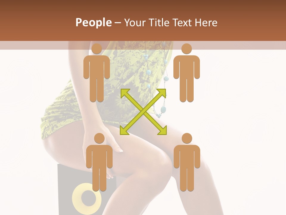 Young Model Girl PowerPoint Template