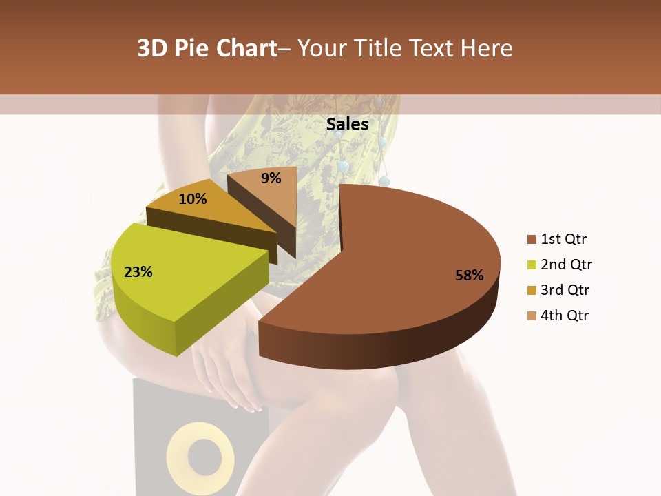 Young Model Girl PowerPoint Template