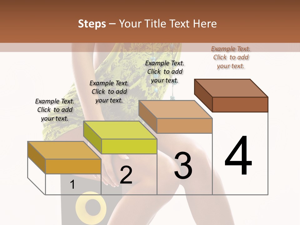 Young Model Girl PowerPoint Template