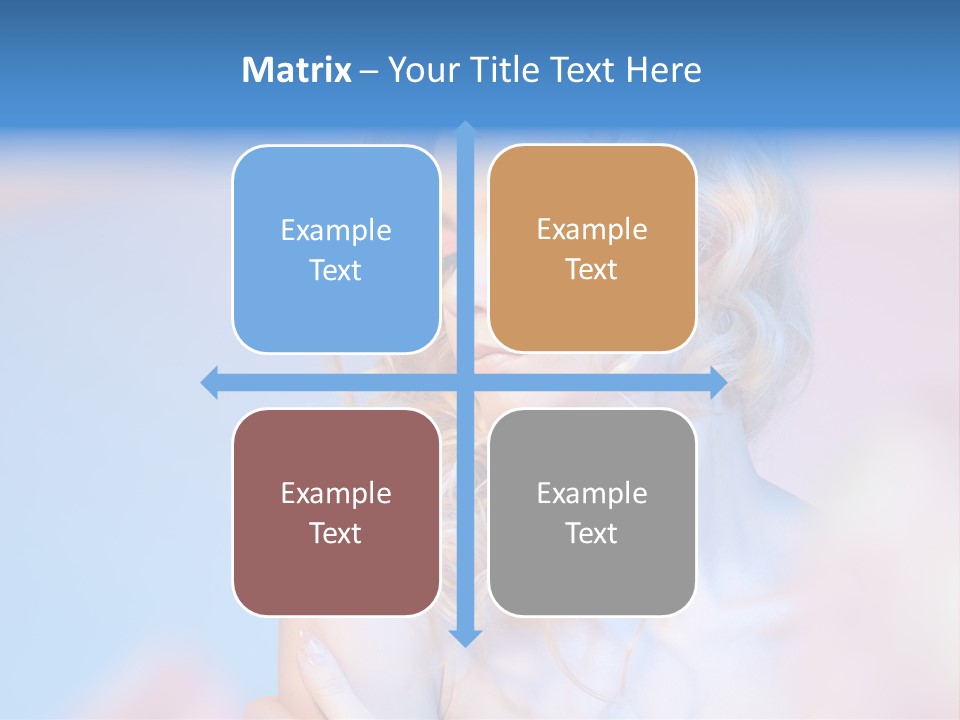 Young Red Hand PowerPoint Template