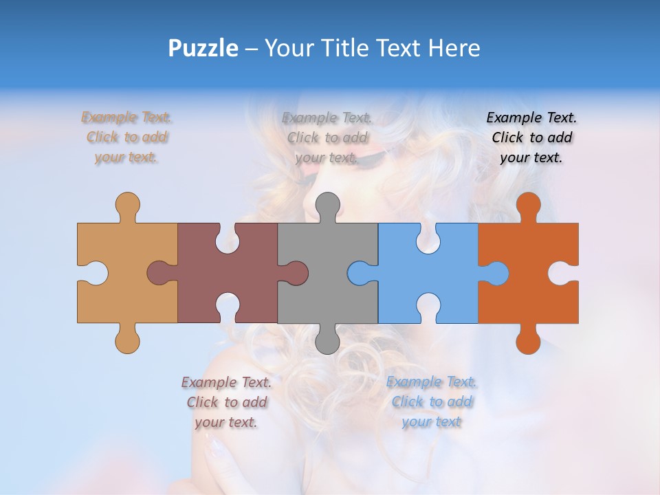Young Red Hand PowerPoint Template